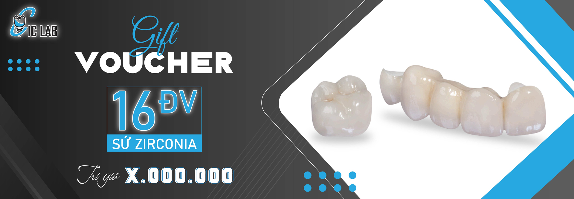 Voucher 16 đv sứ Ziconia